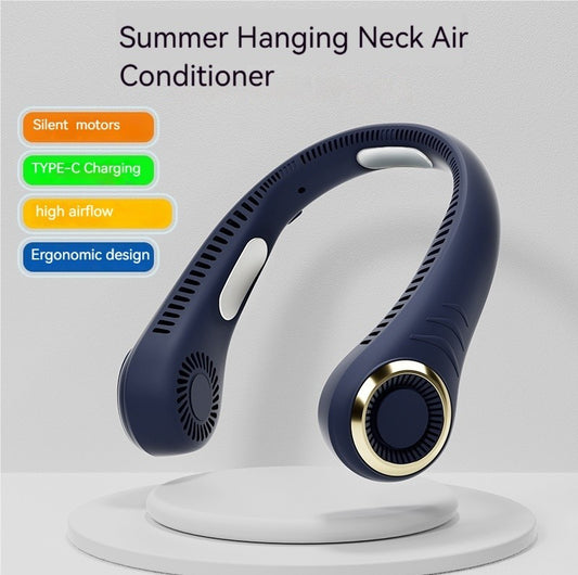 Portable Halterneck Fan – Hands-Free Wearable Cooling Fan for Travel, Sports & Outdoors