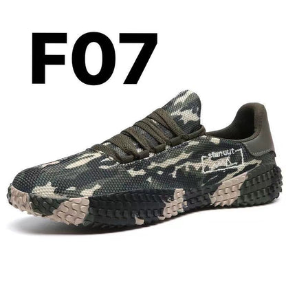 Men's Breathable Flying Woven Sneakers – Lightweight Casual Shoes for Spring & Summer